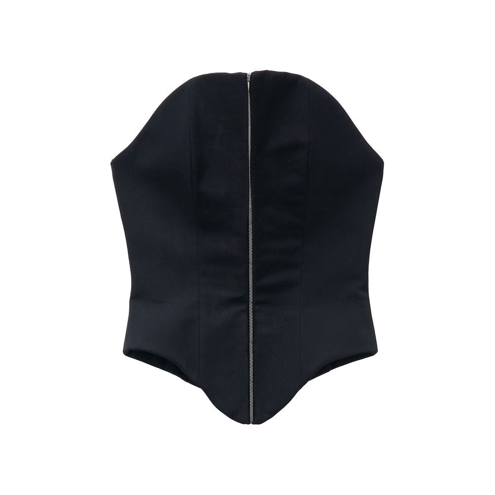 Alexander McQueen Black Wool Oves Aries Corset