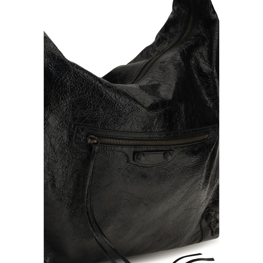 Balenciaga Black Lamb Ovis Aries Shoulder Bag