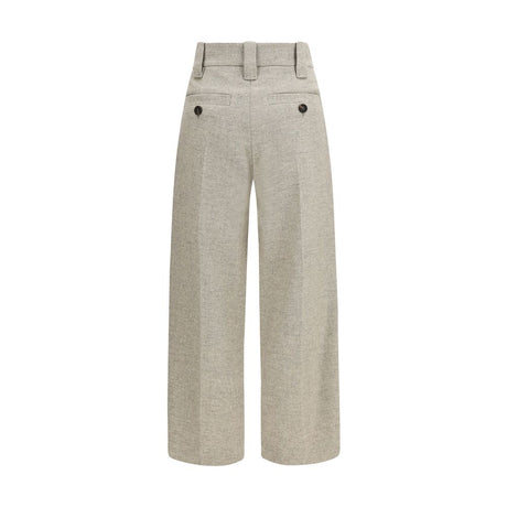 Brunello Cucinelli Beige Wool Oves Aries Dress Pants