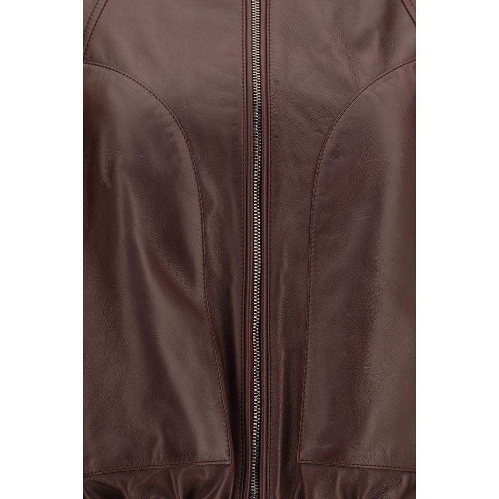 Brunello Cucinelli Bordeaux Lamb Ovis Aries Bomber