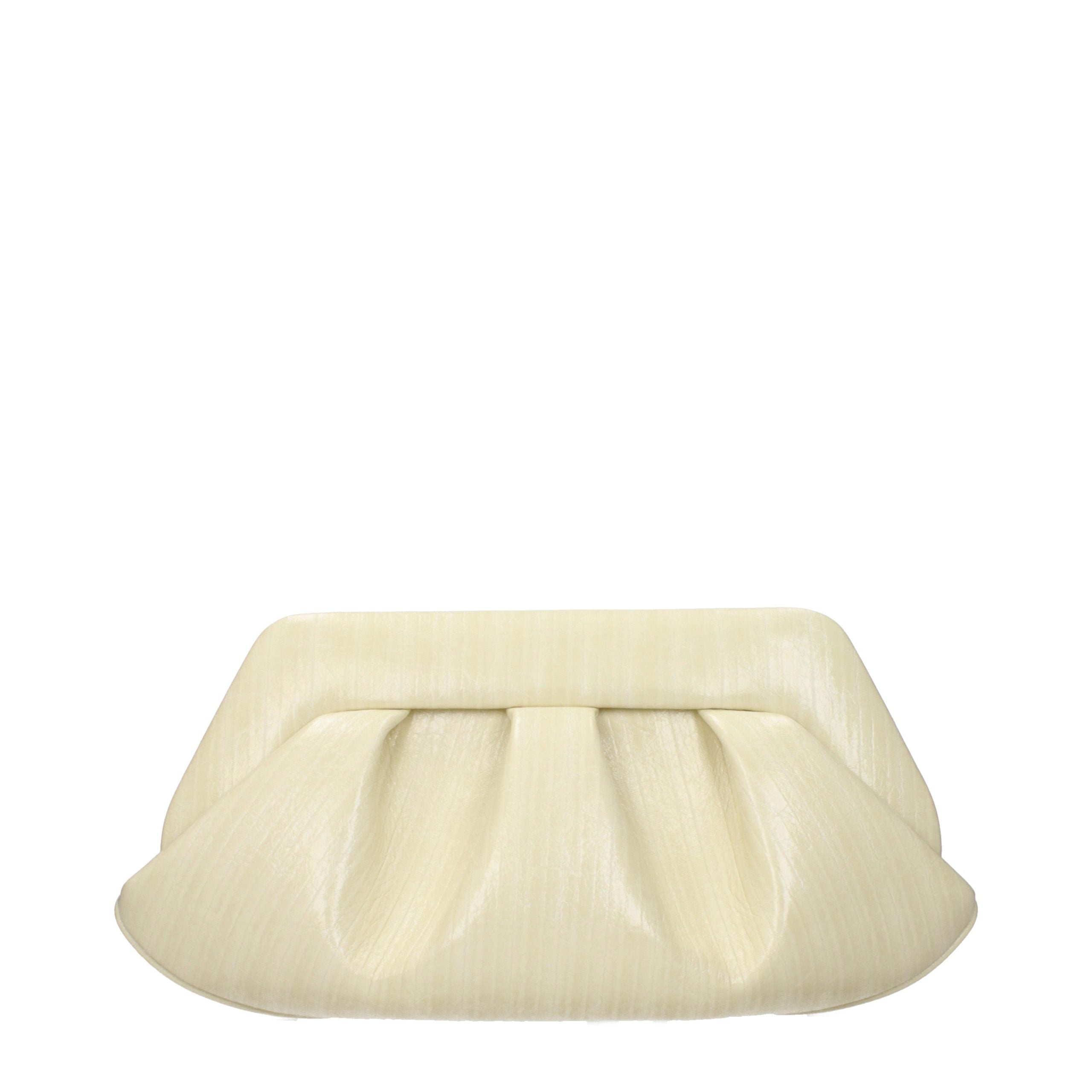 THEMOIRè Beige Leather Clutch Bag