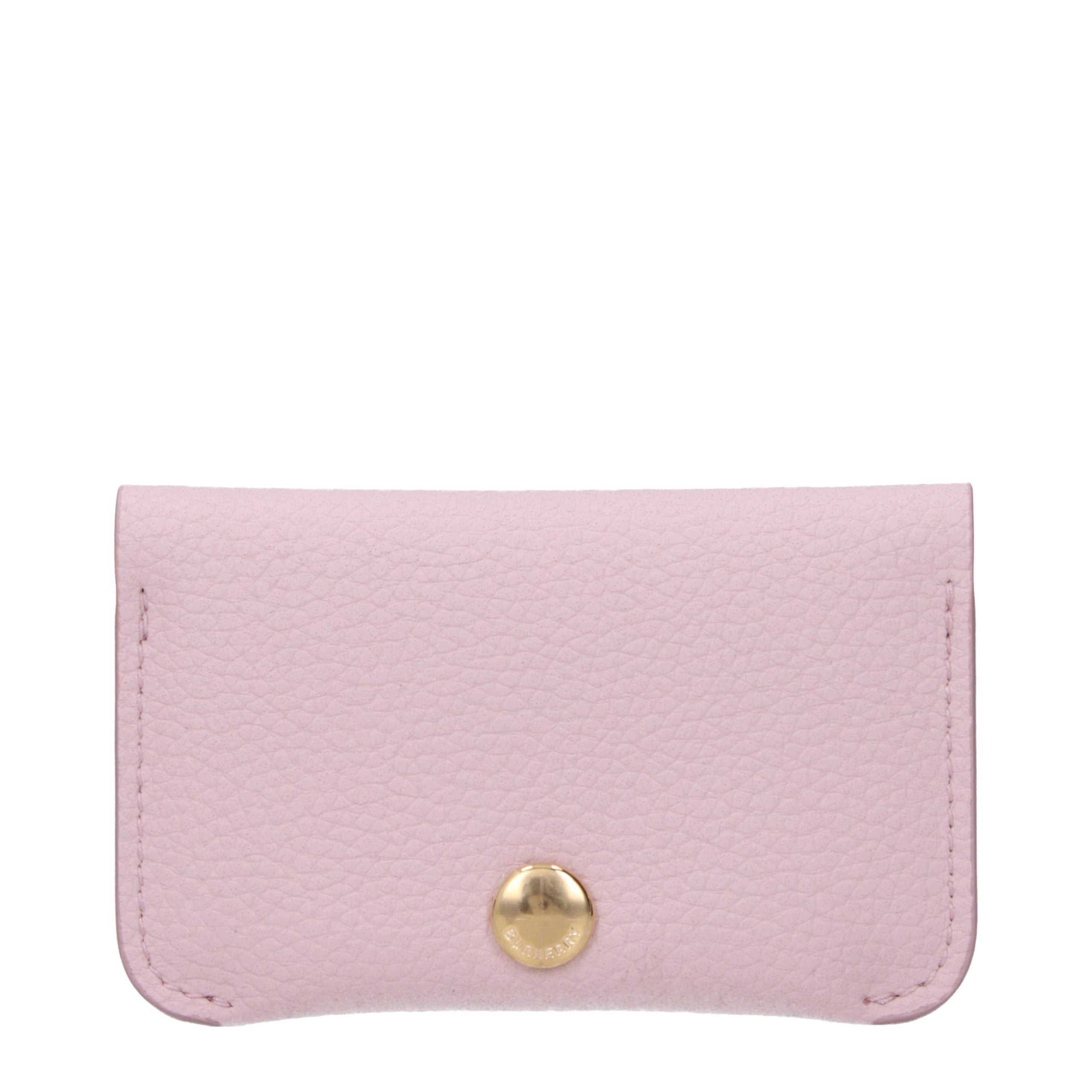 Burberry Pink Leather Cardholder