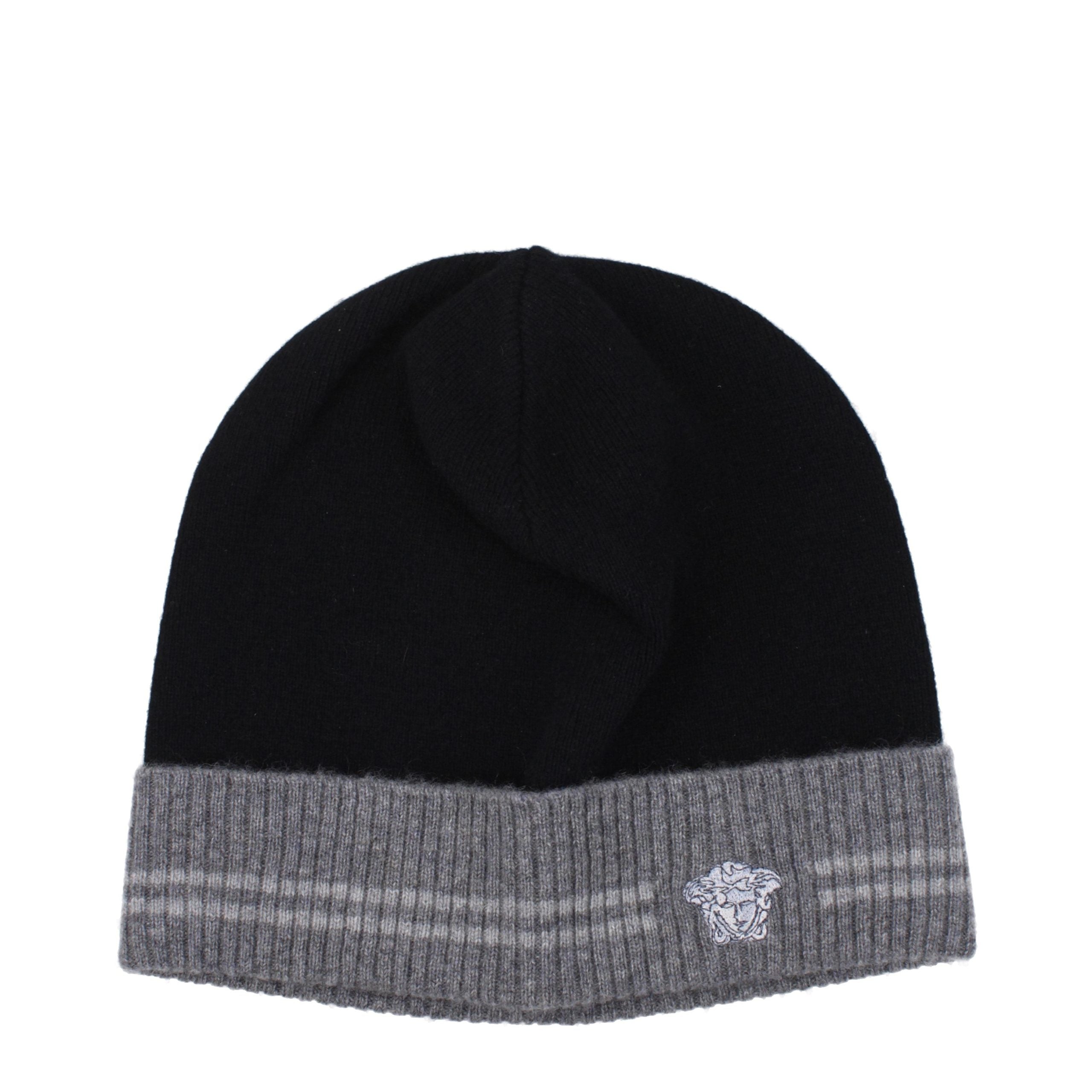 Versace Black Cashmere Beanie