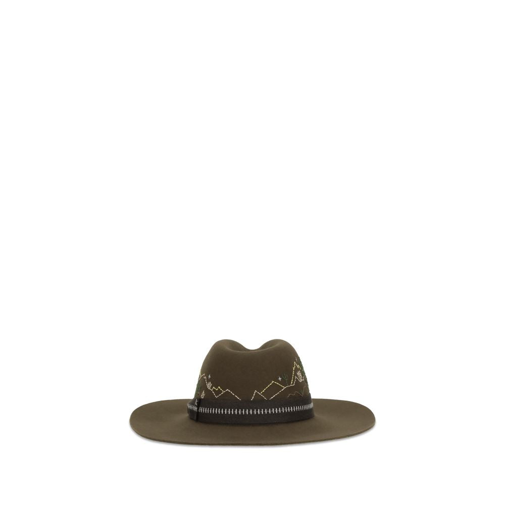 Golden Goose Bicolor Wool Oves Aries Fedora