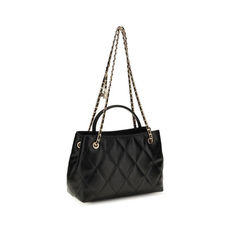Tory Burch Black Calf Leather Bos Taurus Shoulder Bag
