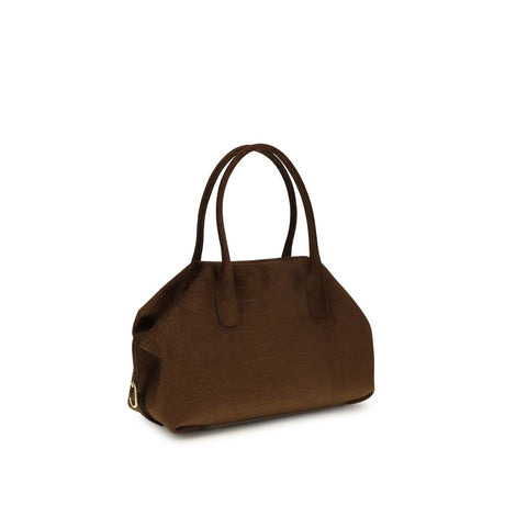 THEMOIRè Brown Suede Leather Handbag