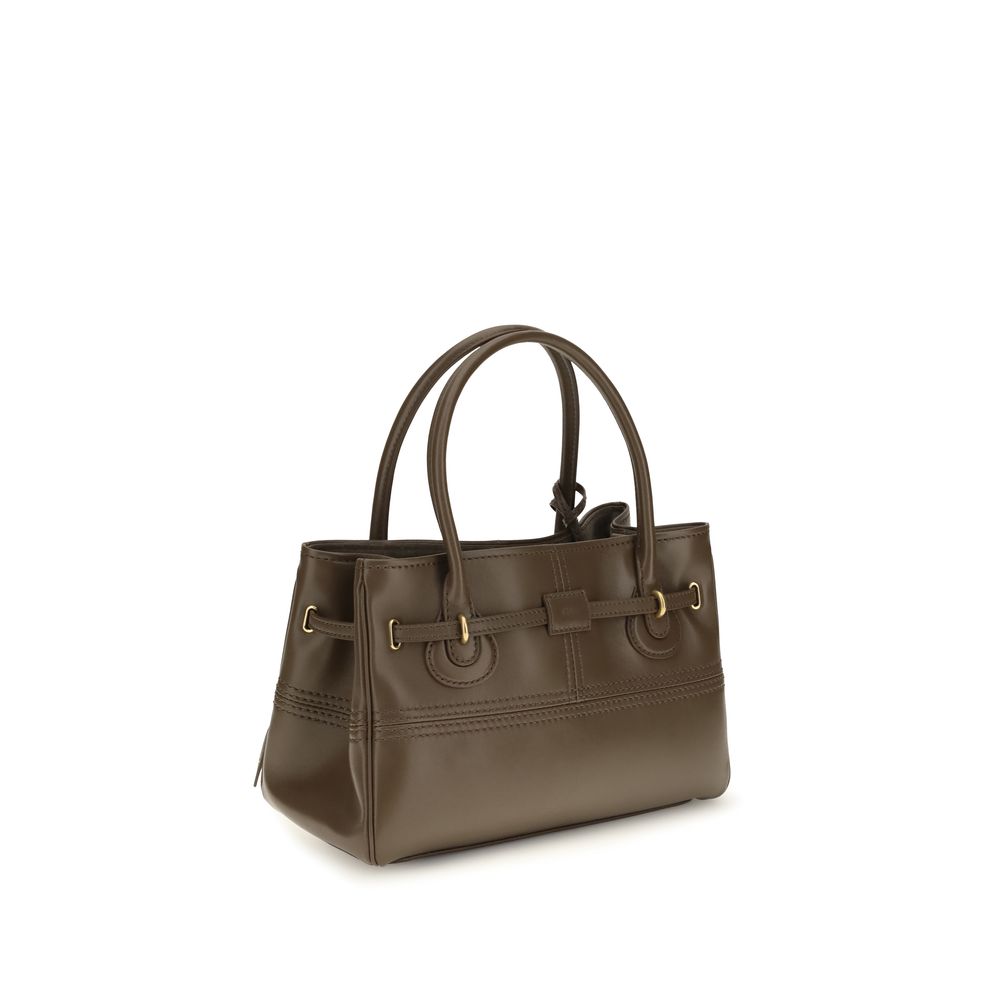 Chloé Brown Buffalo Leather Handbag