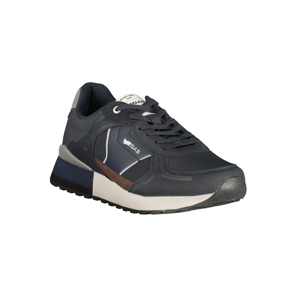 Gas Blue Polyurethane Men's Sneaker