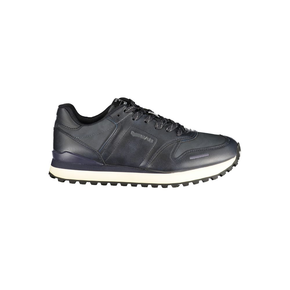 Gas Blue Polyurethane Men's Sneaker