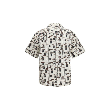 Prada Beige Cotton Pattern Shirt