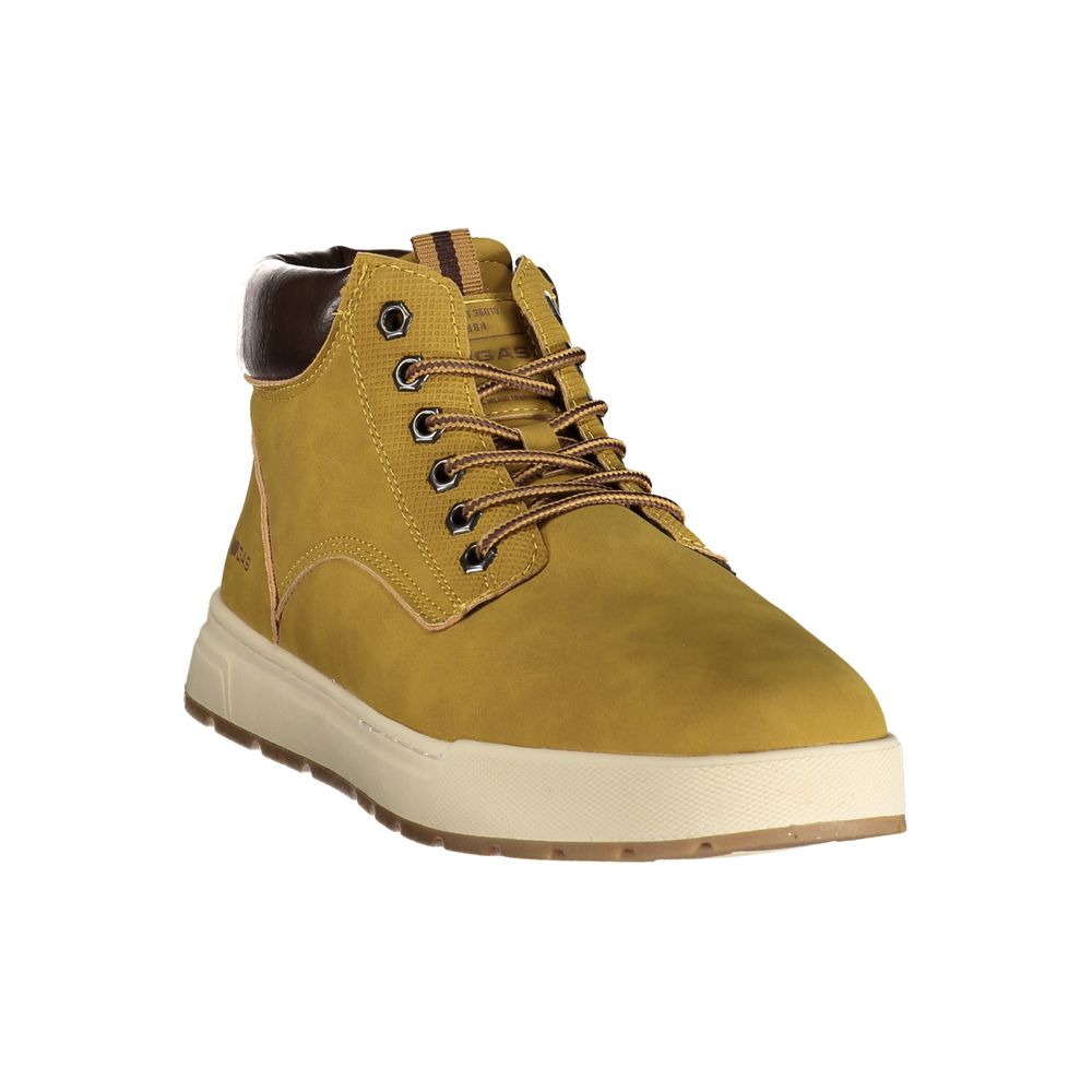 Gas Beige Polyurethane Men's Sneaker