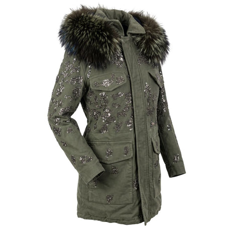 Mr&Mrs Italy Green Cotton Women Jacket