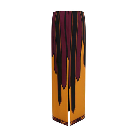 Emilio Pucci Multicolor Polyamide Long Skirt