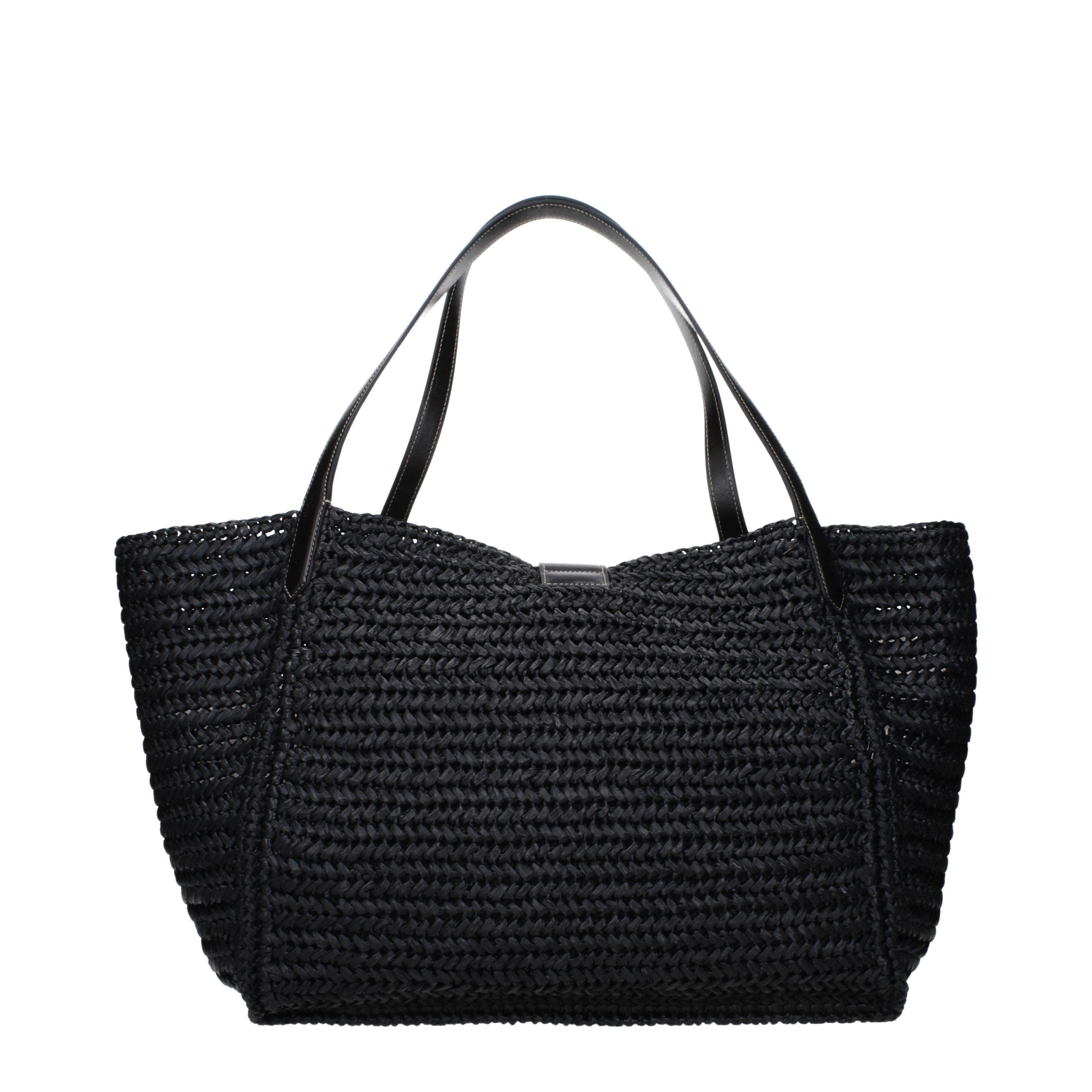 Tom Ford Black Raffia Shoulder Bag