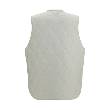 New Balance White Polyamide Sleeveless Jacket
