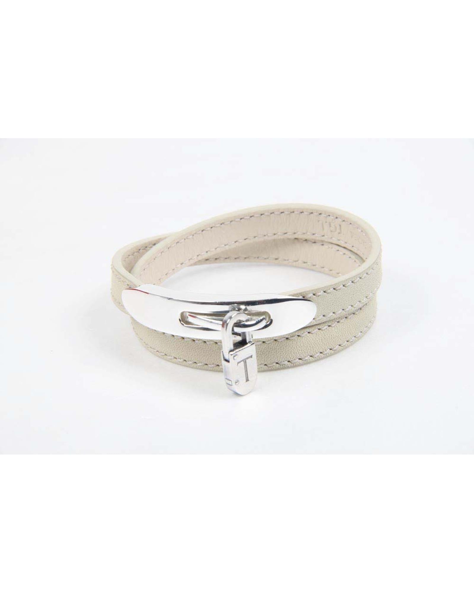 Tod's White Metal Keychain