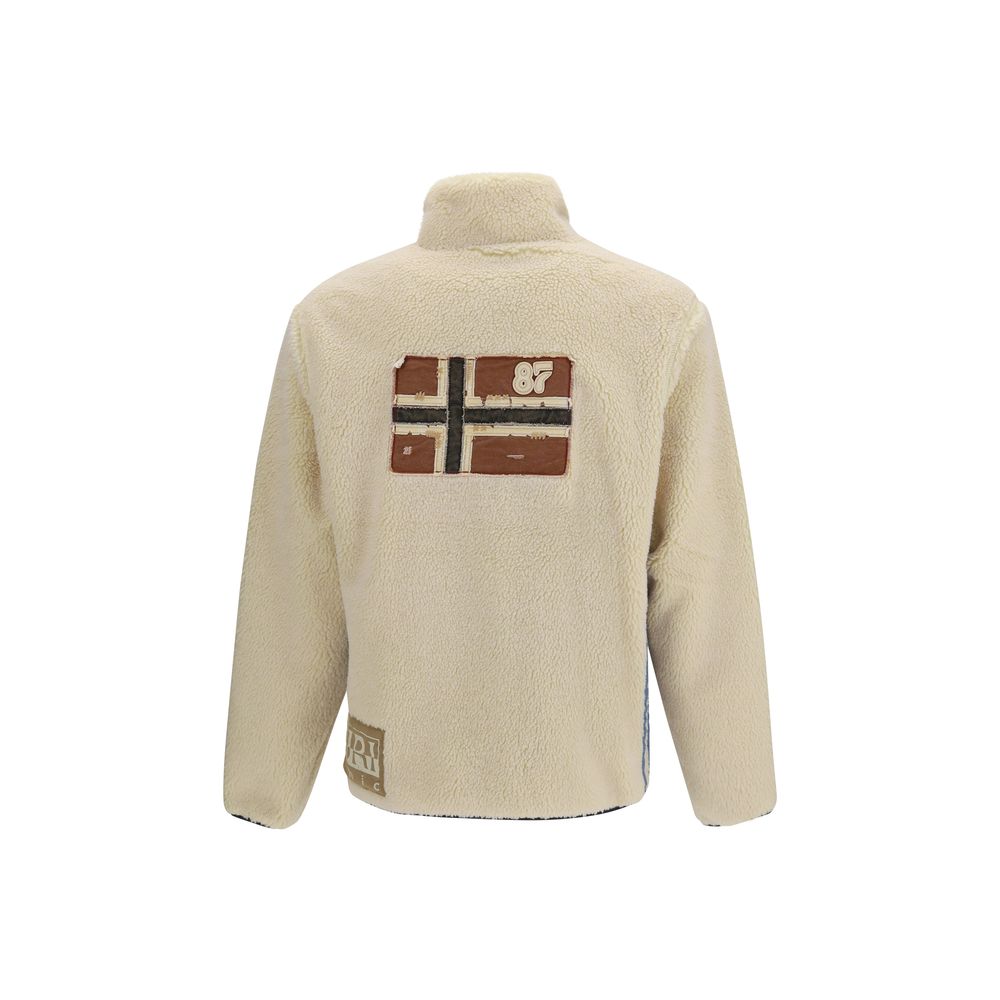 Napapijri White Polyester Sweatshirt
