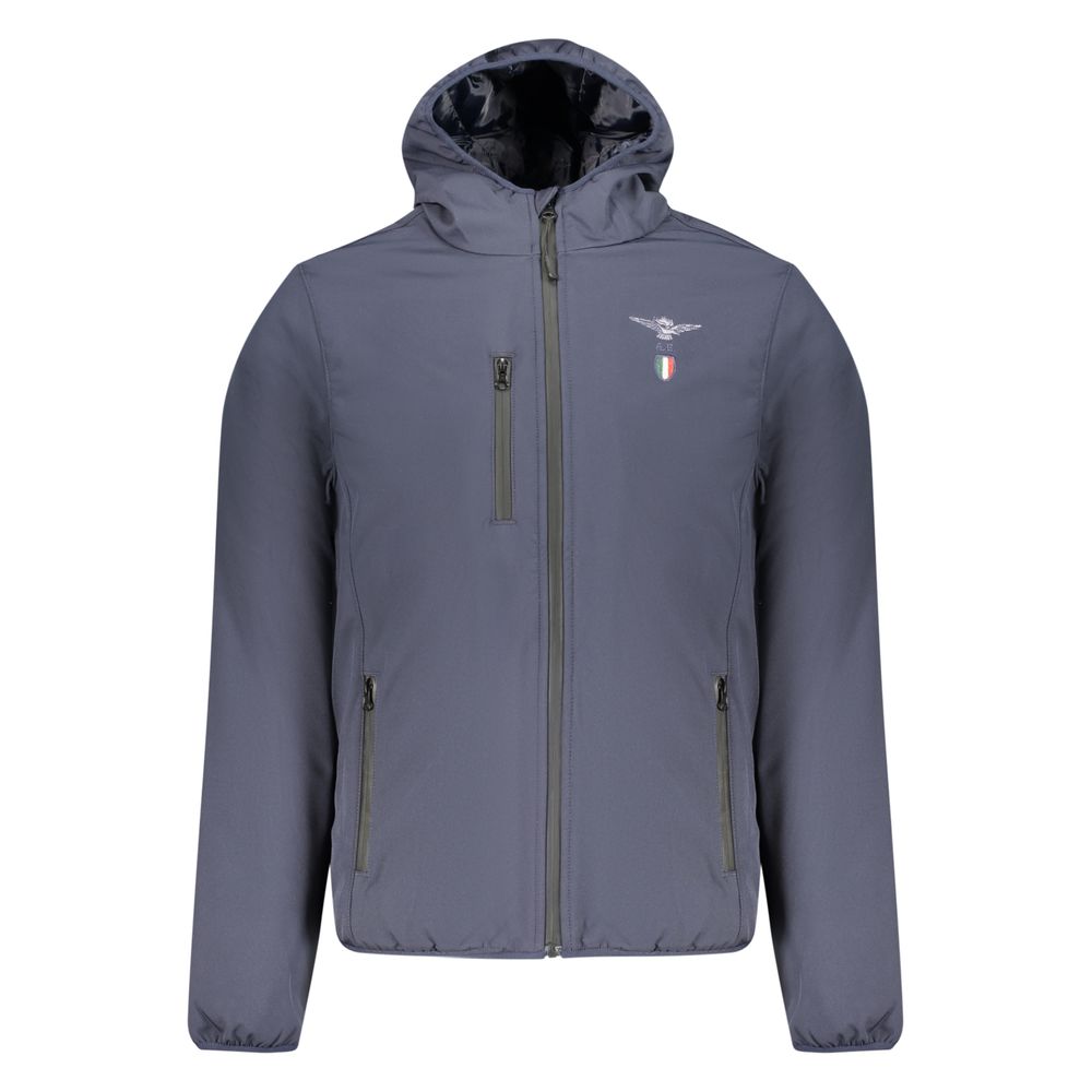 Accademia Militare Blue Polyester Shell Jacket
