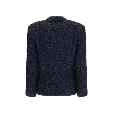 Giorgio Armani Blue Polyamide Blazer