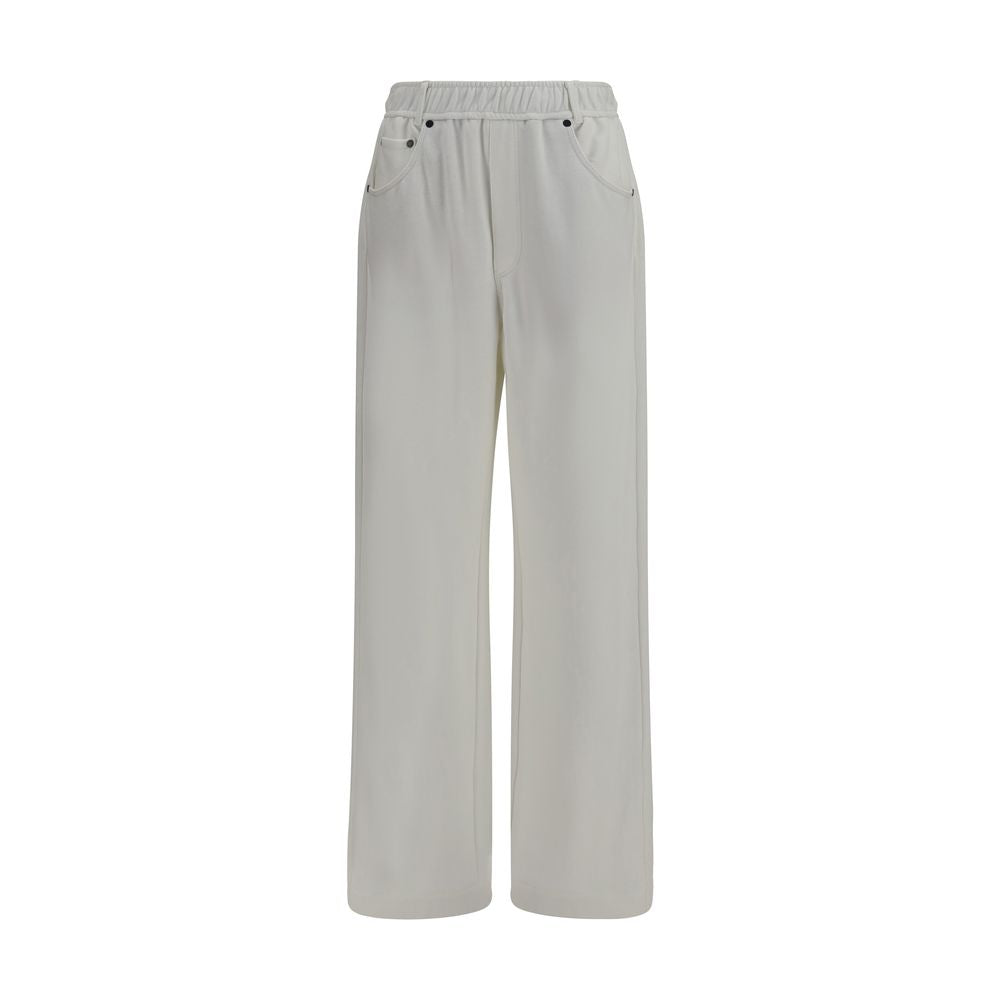 Brunello Cucinelli White Cotton Athletic Pants