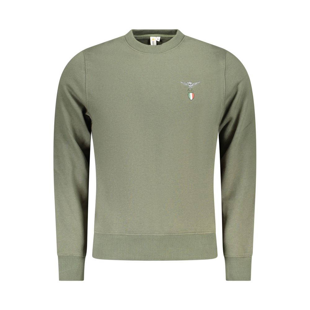 Accademia Militare Green Cotton Menswear Sweatshirt