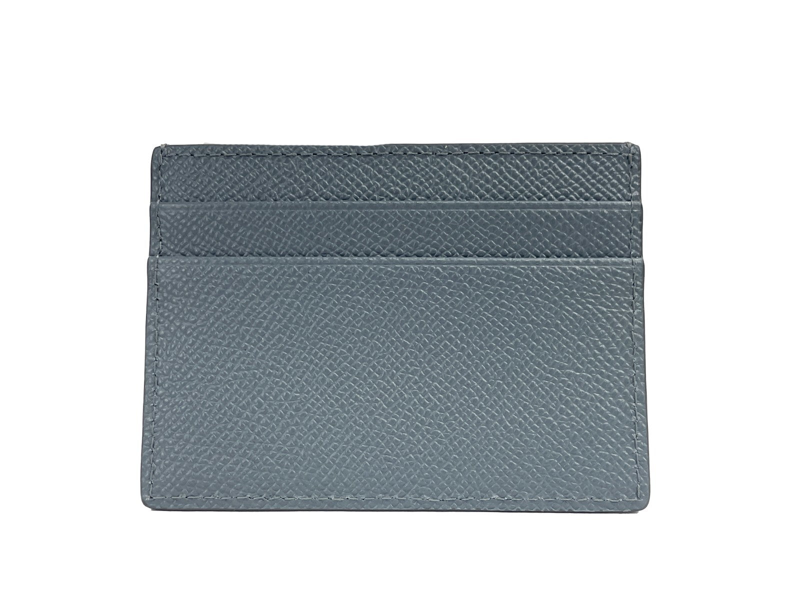 Burberry Sandon Business Small Grey Grained Leather Card Case Wallet