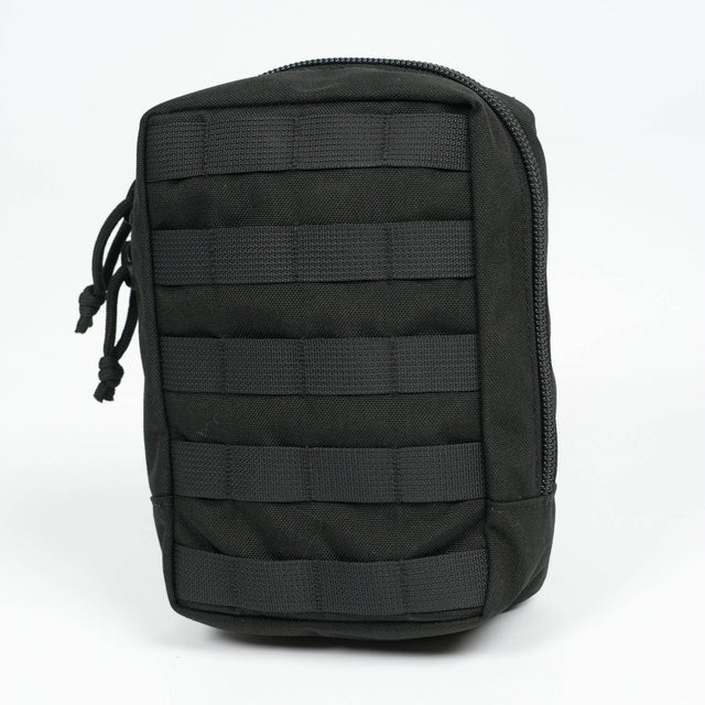 Equipment Pouch with Zipper 112-004-01 – Black Cordura, Made in Europe | MOLLE Attachment & Durable Design - Hilstor
