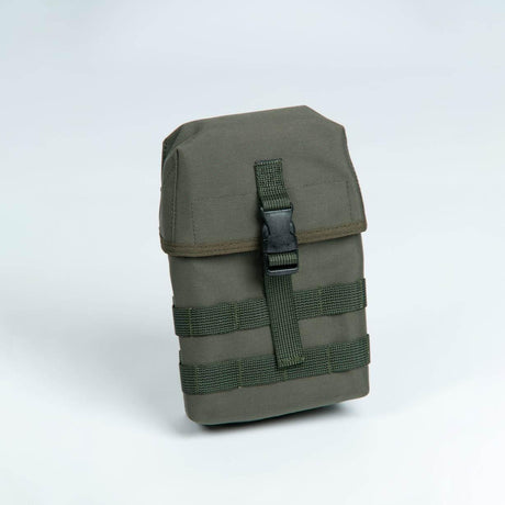 Equipment Pouch with a Sock 114-005-03 – Military Green Cordura, Made in Europe | MOLLE Attachment & Durable Design - Hilstor