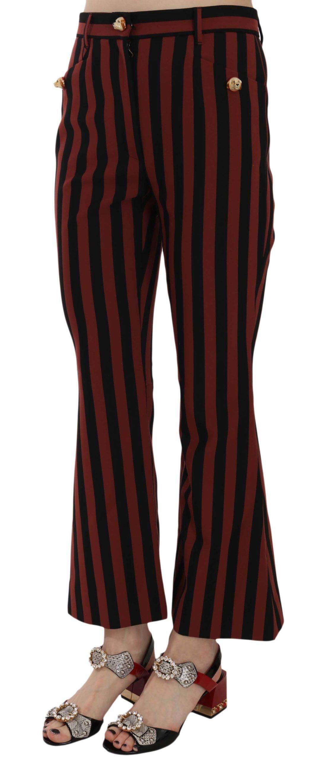 Dolce & Gabbana Elegant Cropped Flared Trousers - Hilstor