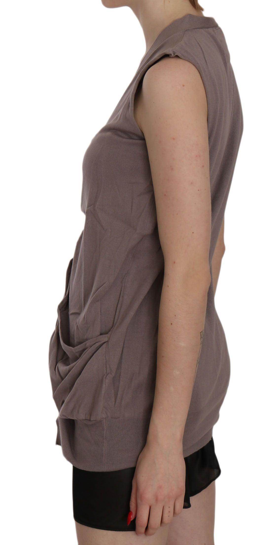 PINK MEMORIES Chic Sleeveless Cotton Cardigan Top - Hilstor