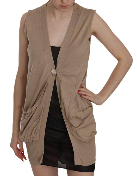 PINK MEMORIES Elegant Sleeveless Cotton Vest - Hilstor