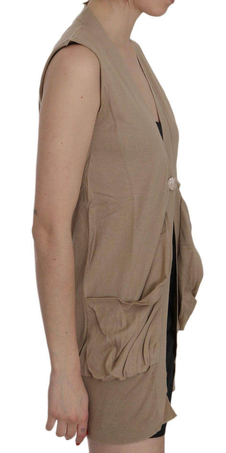 PINK MEMORIES Elegant Sleeveless Cotton Vest - Hilstor