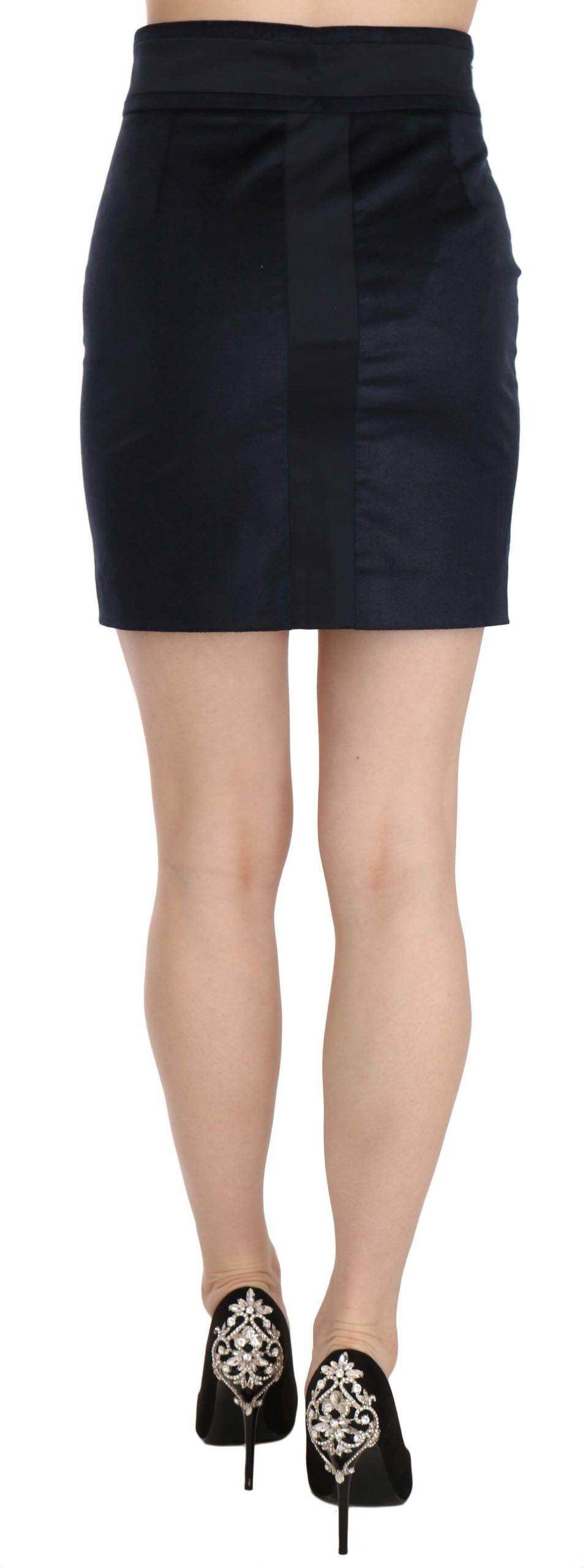 GF Ferre Chic High Waist A-Line Mini Skirt - Hilstor