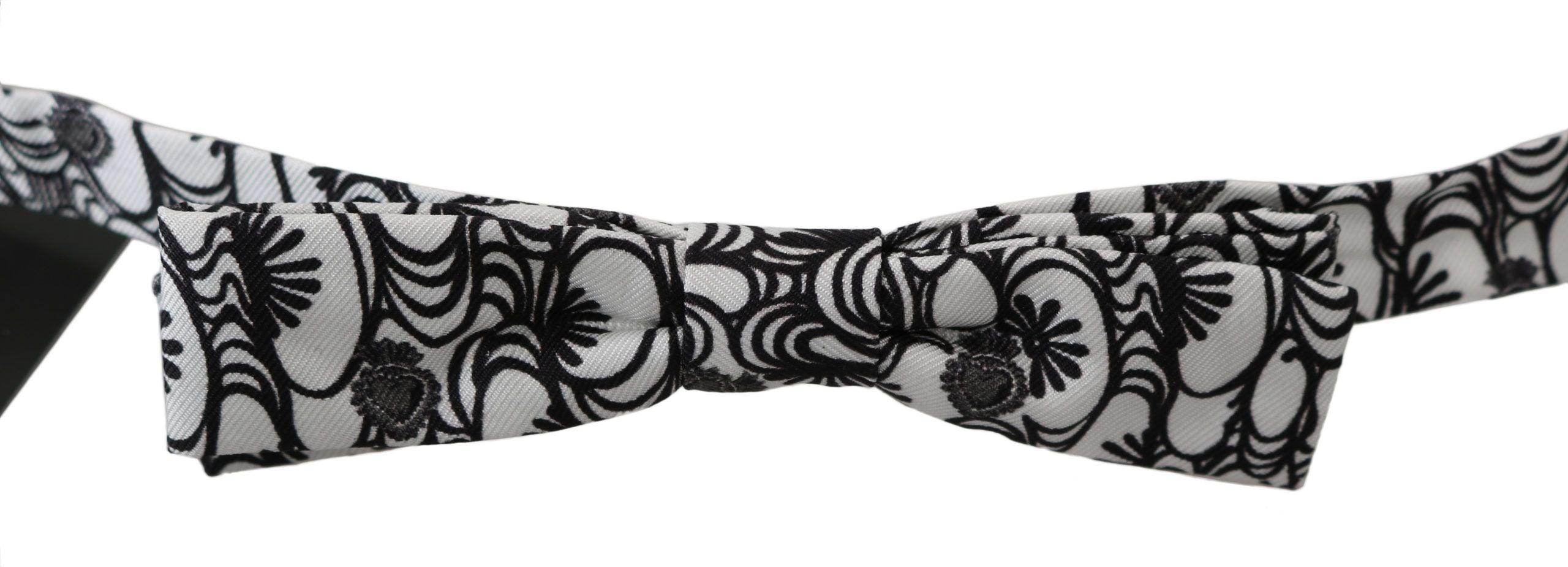 Dolce & Gabbana Exquisite Silk Bow Tie with Pattern - Hilstor