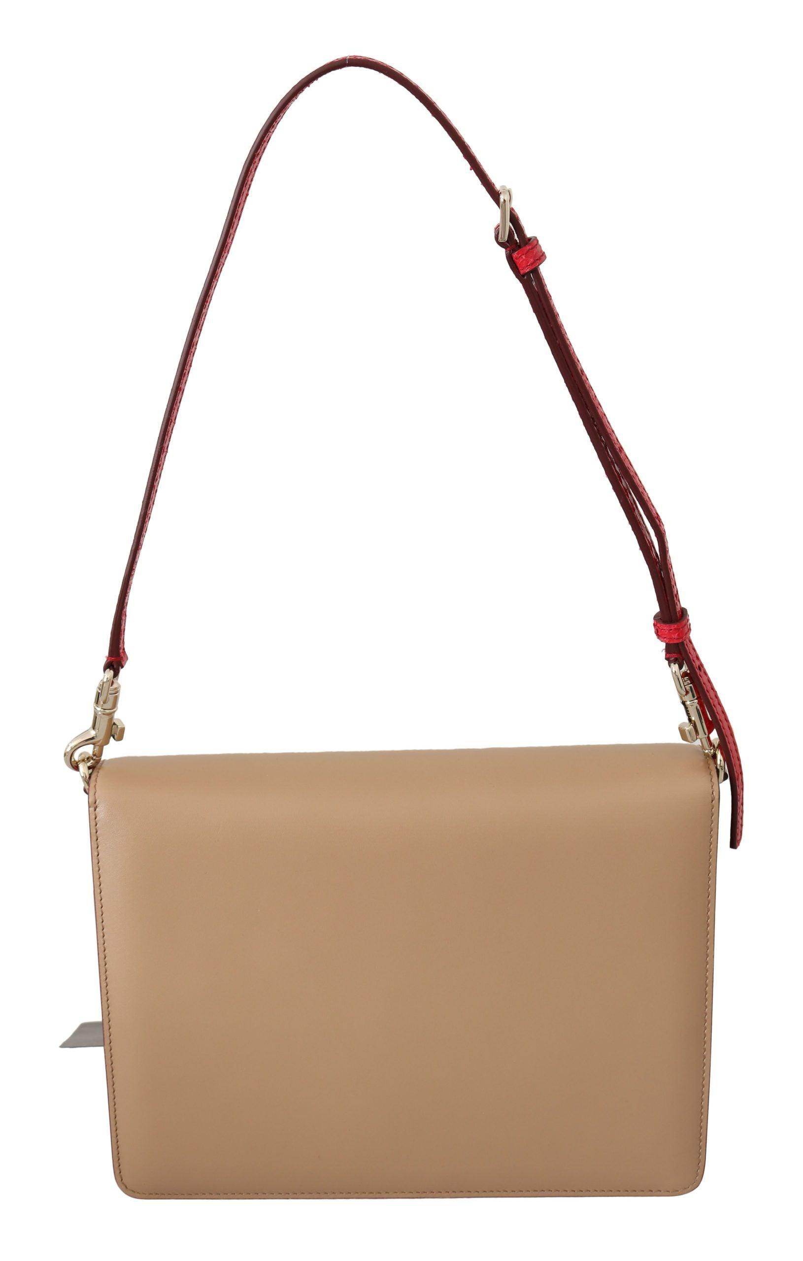Dolce & Gabbana Exquisite LUCIA Leather Shoulder Bag - Hilstor