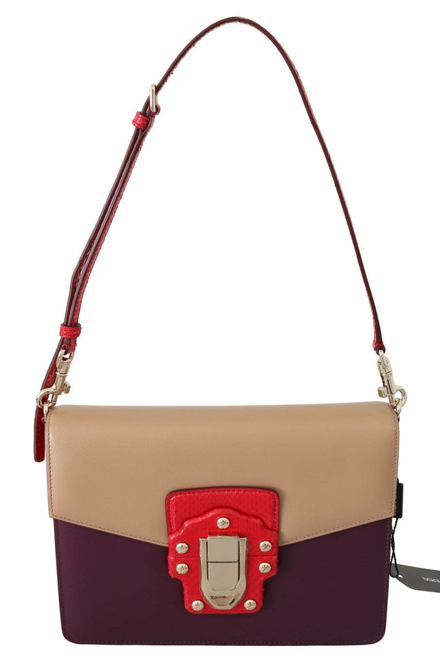 Dolce & Gabbana Exquisite LUCIA Leather Shoulder Bag - Hilstor