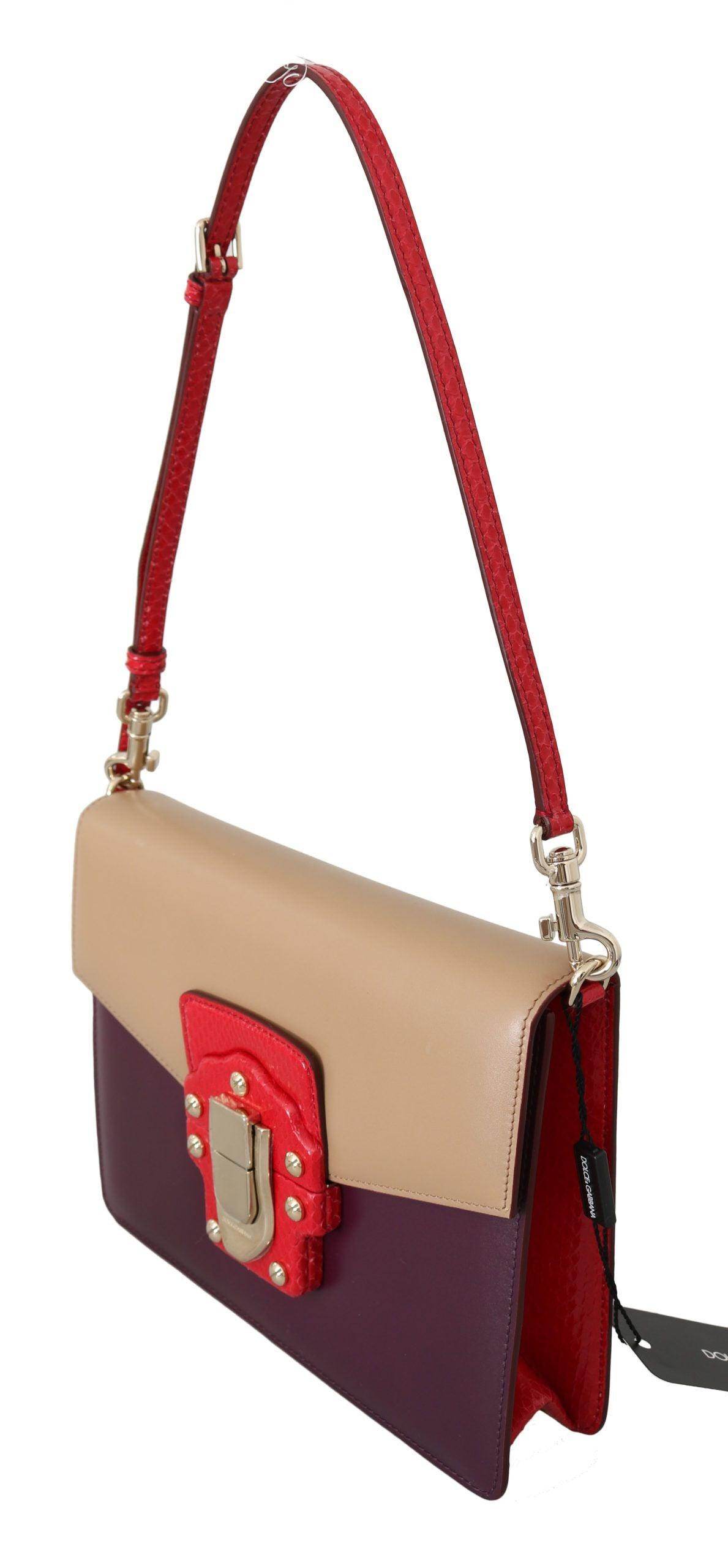 Dolce & Gabbana Exquisite LUCIA Leather Shoulder Bag - Hilstor