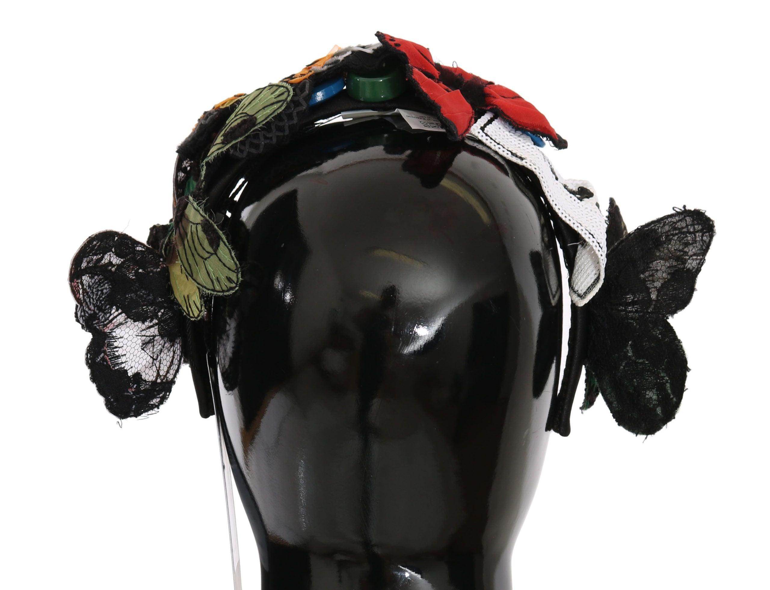 Dolce & Gabbana Elegant Floral Silk Headband Diadem - Hilstor