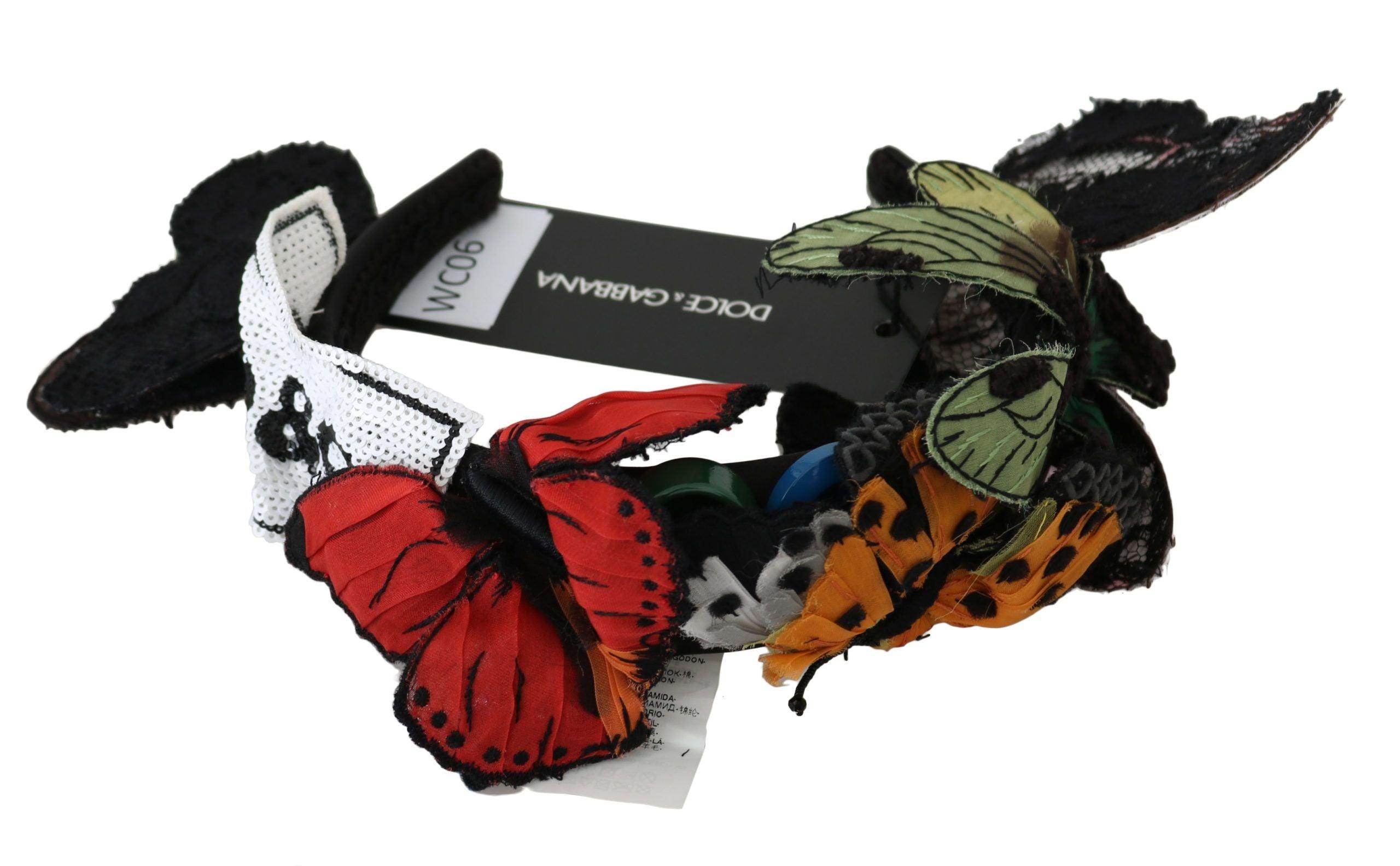 Dolce & Gabbana Elegant Floral Silk Headband Diadem - Hilstor