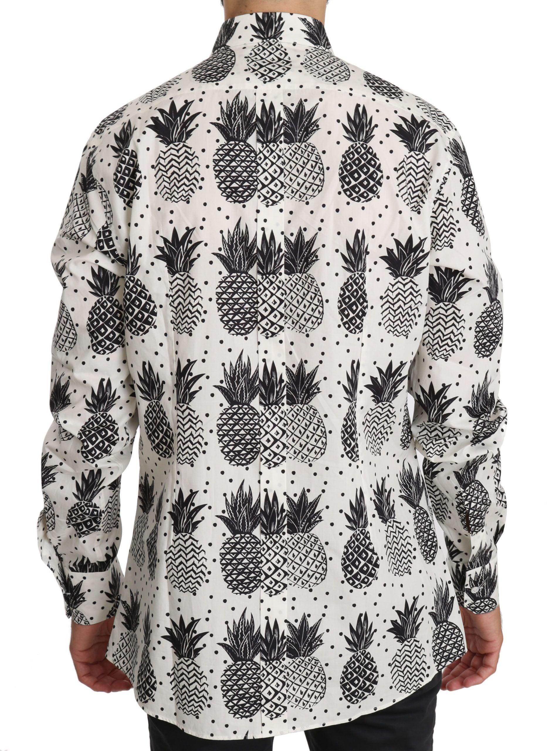 Dolce & Gabbana Elegant White Cotton Casual Shirt - Hilstor