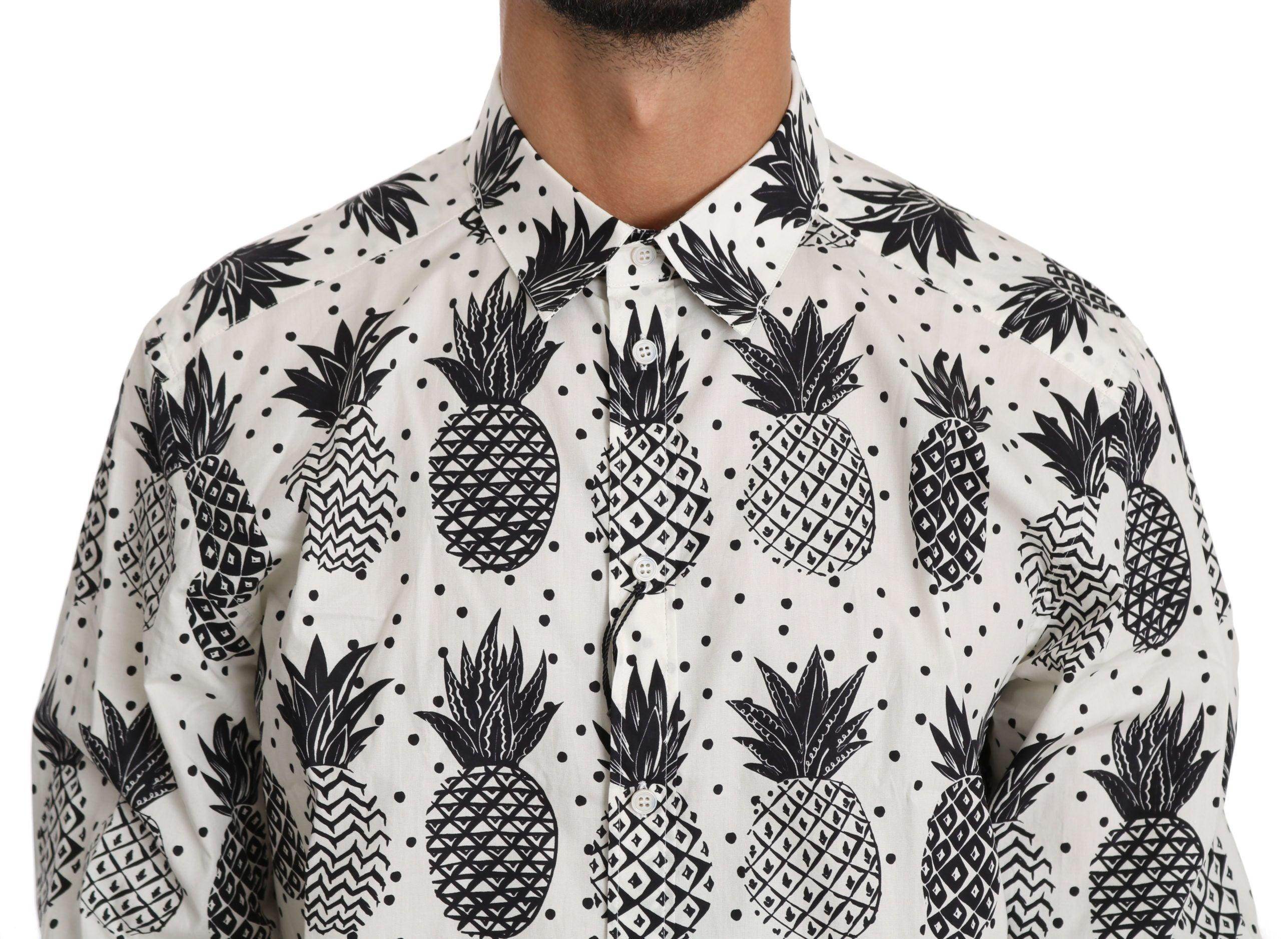 Dolce & Gabbana Elegant White Cotton Casual Shirt - Hilstor