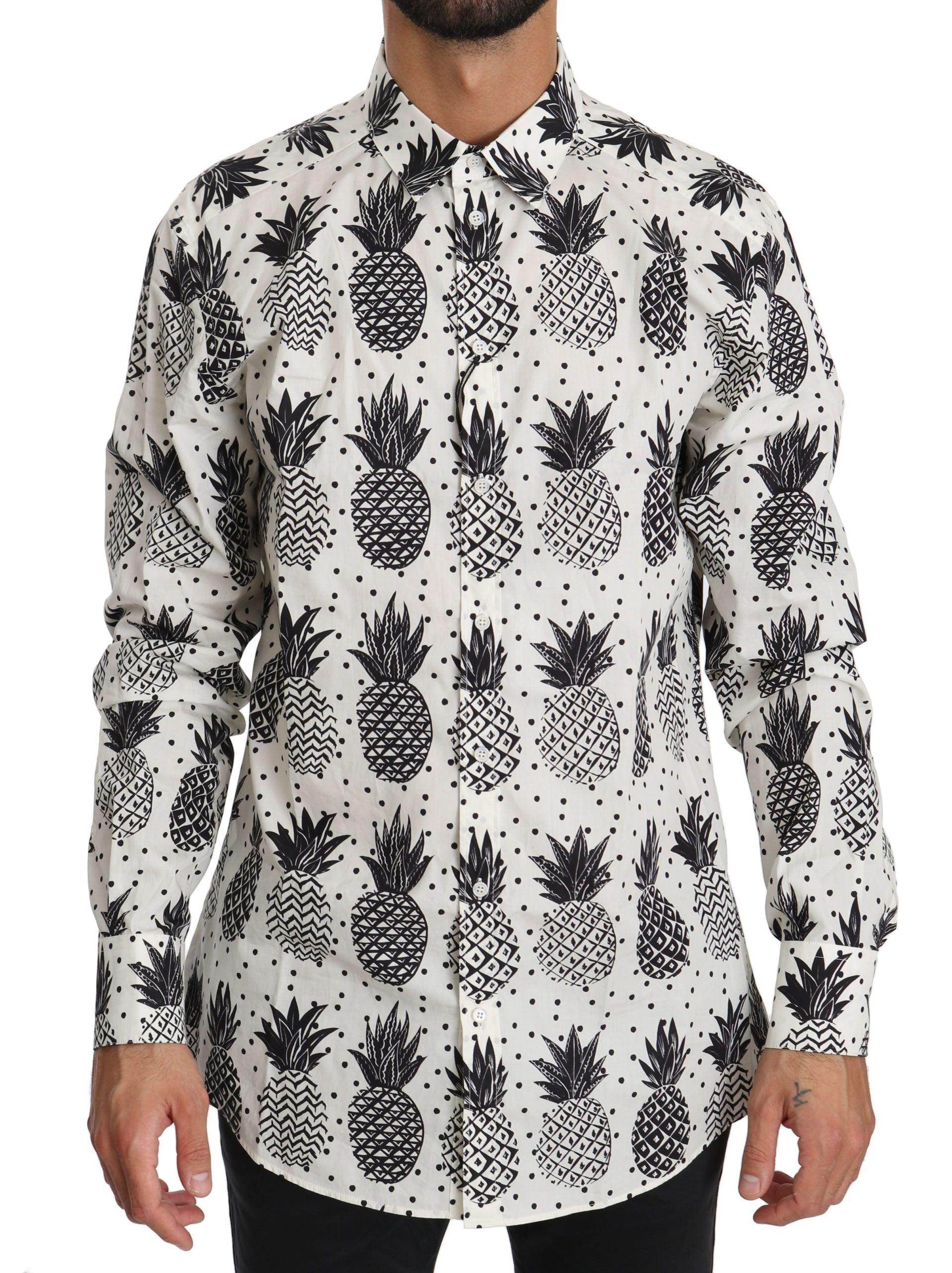 Dolce & Gabbana Elegant White Cotton Casual Shirt - Hilstor