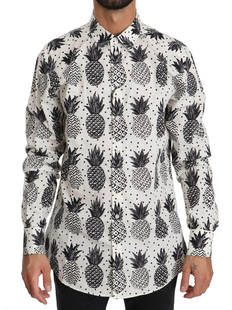 Dolce & Gabbana Elegant White Cotton Casual Shirt - Hilstor