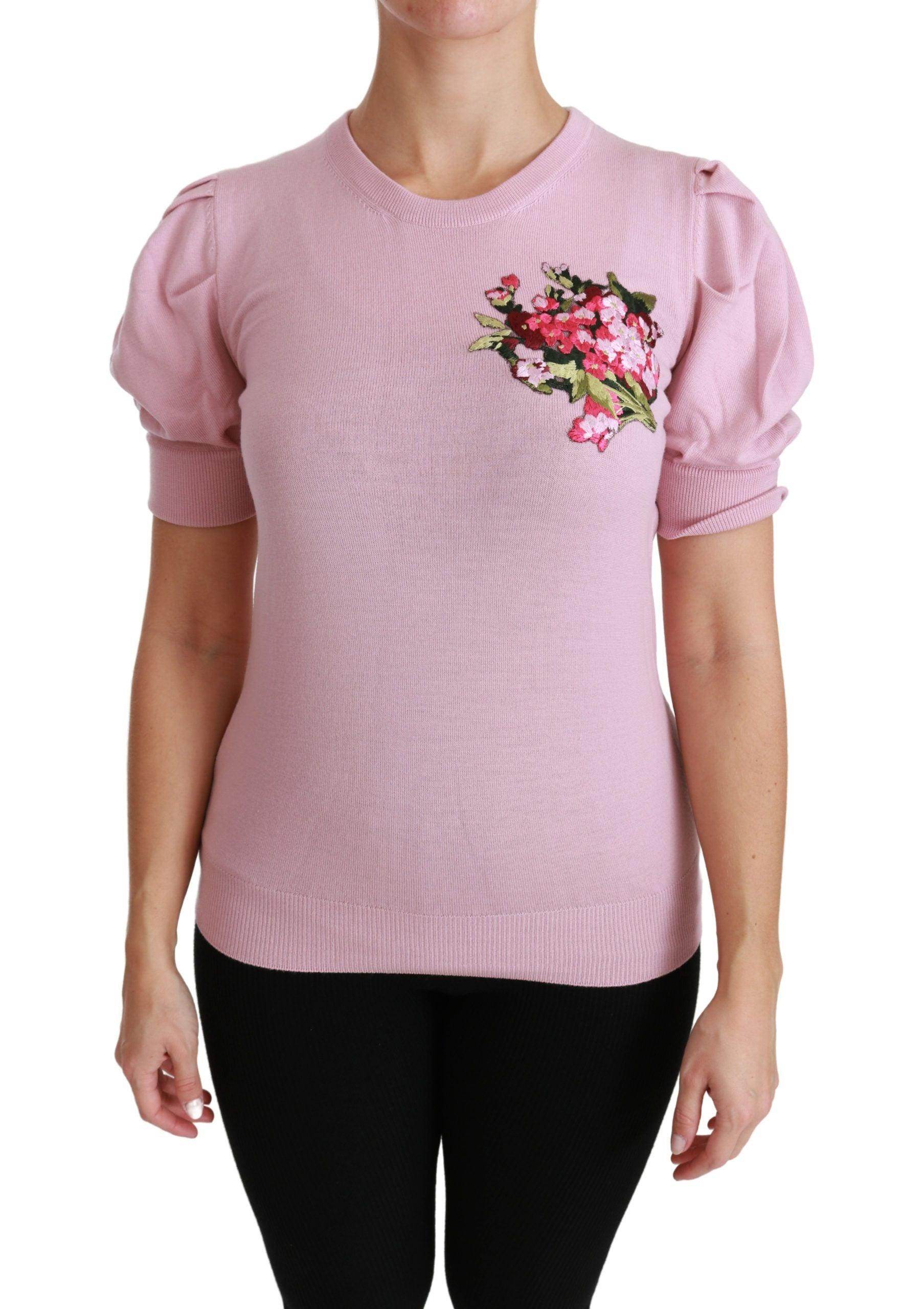 Dolce & Gabbana Elegant Embroidered Virgin Wool Blouse - Hilstor