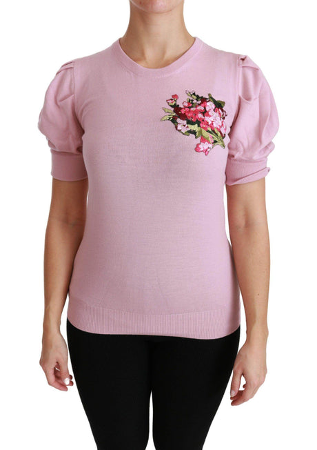 Dolce & Gabbana Elegant Embroidered Virgin Wool Blouse - Hilstor