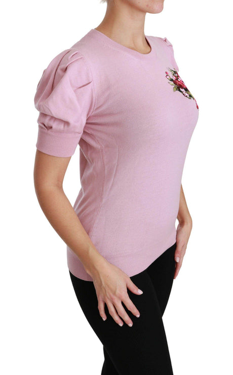 Dolce & Gabbana Elegant Embroidered Virgin Wool Blouse - Hilstor