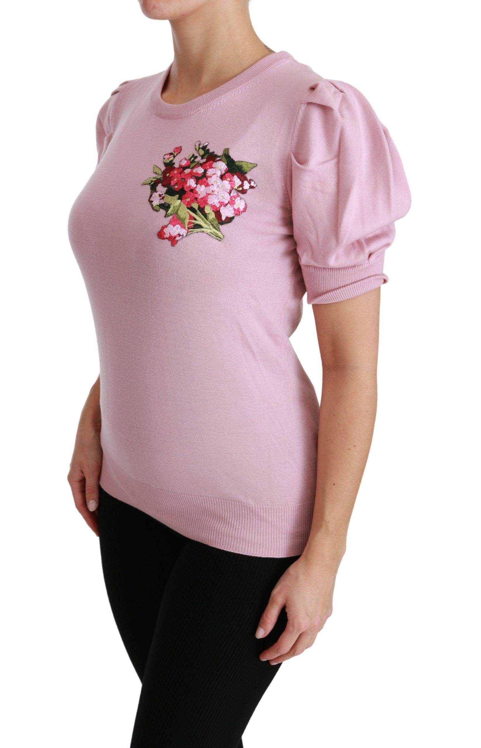 Dolce & Gabbana Elegant Embroidered Virgin Wool Blouse - Hilstor