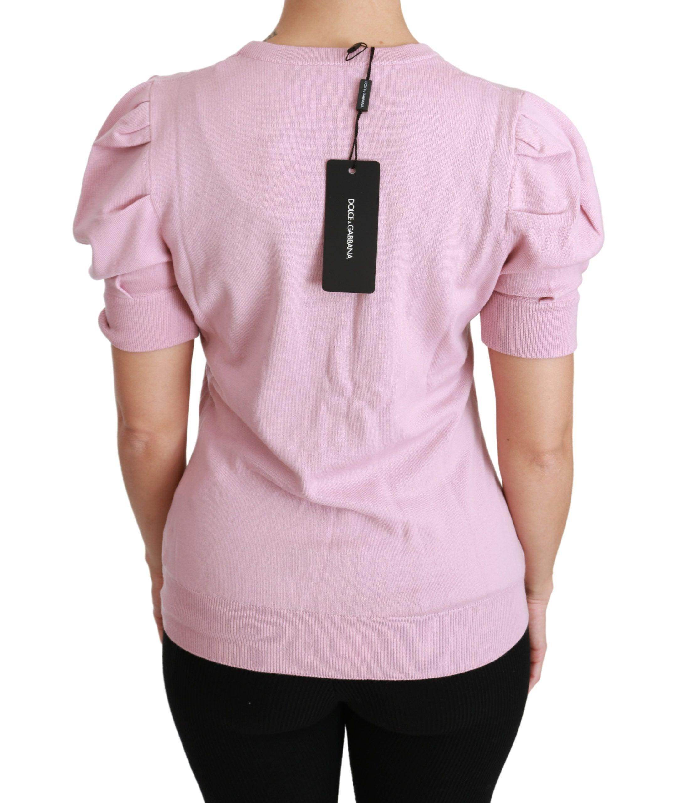 Dolce & Gabbana Elegant Embroidered Virgin Wool Blouse - Hilstor