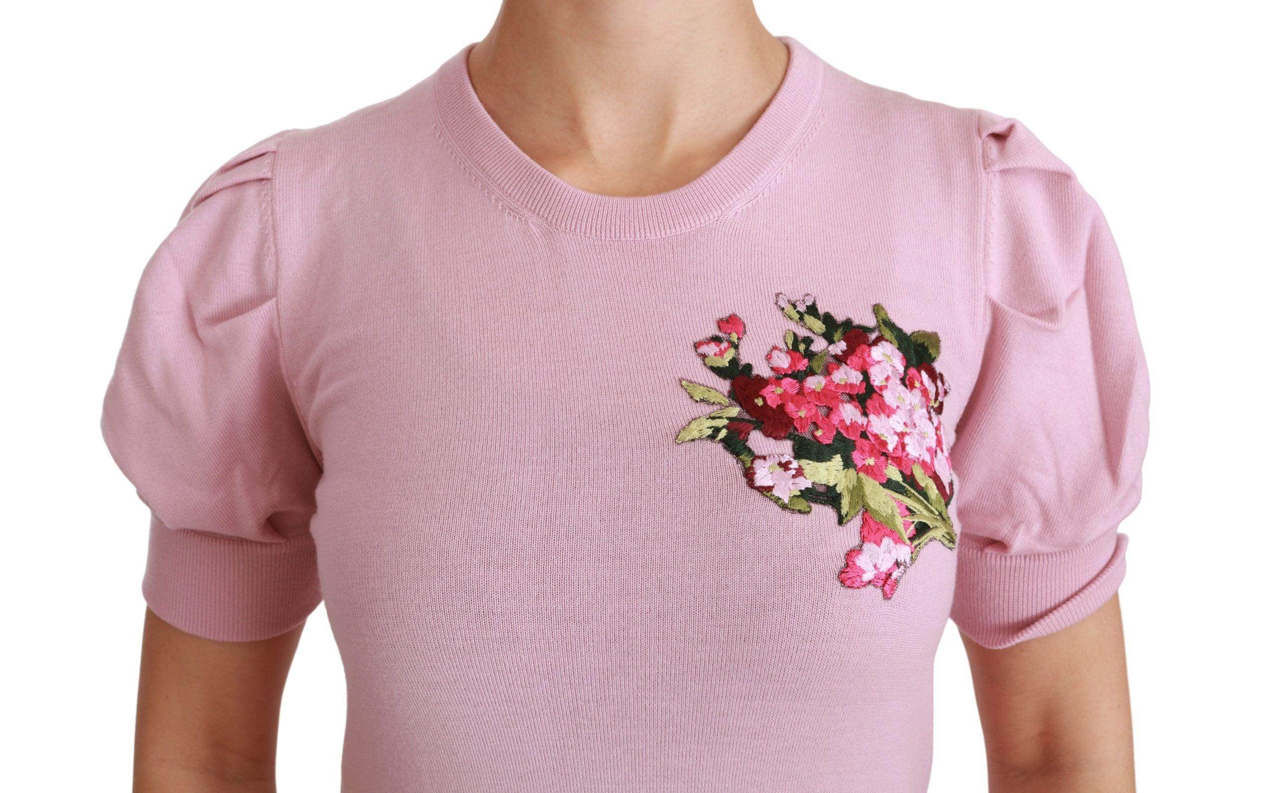 Dolce & Gabbana Elegant Embroidered Virgin Wool Blouse - Hilstor
