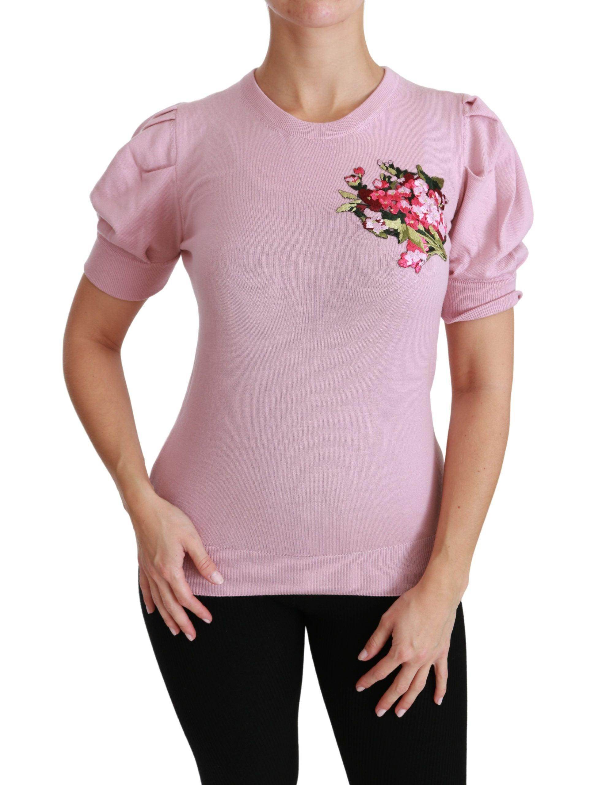 Dolce & Gabbana Elegant Embroidered Virgin Wool Blouse - Hilstor